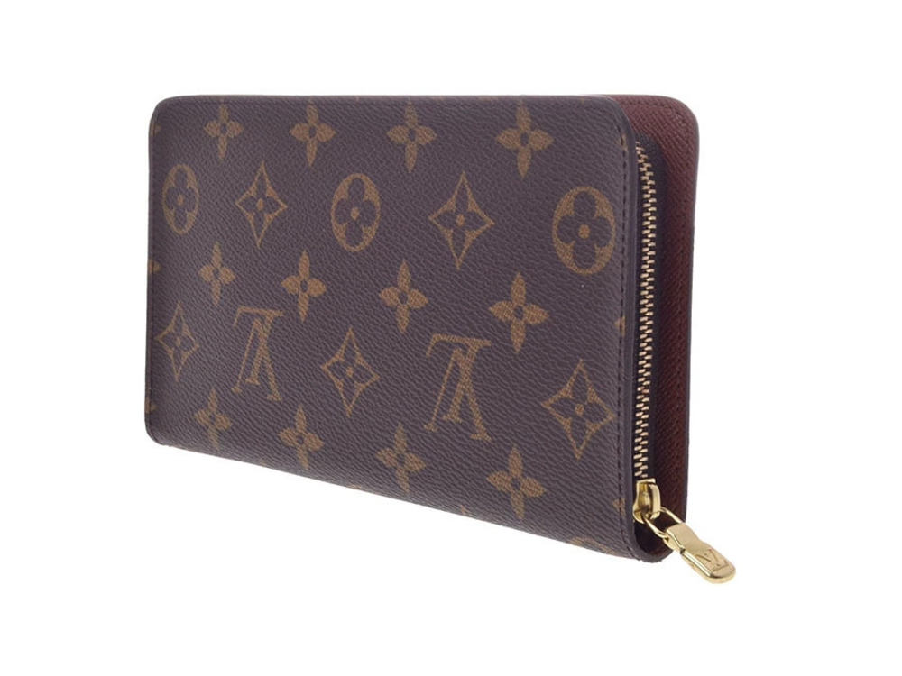 Louis Vuitton Zip Long Monogram Around Wallet Brown